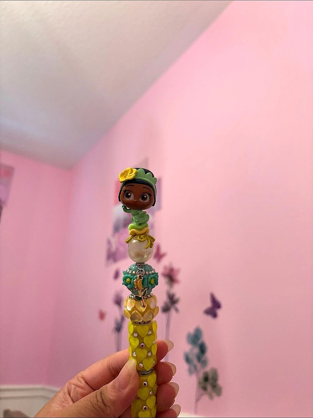 Princess Tiana Beaded Pen
